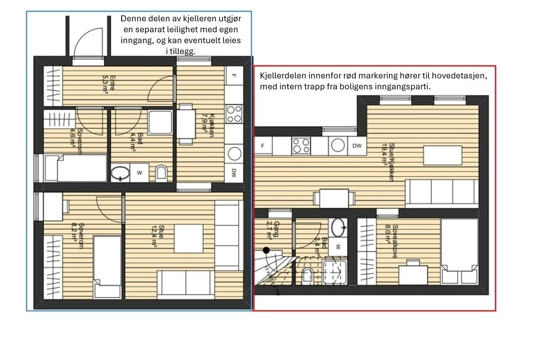 Plantegning Kjeller